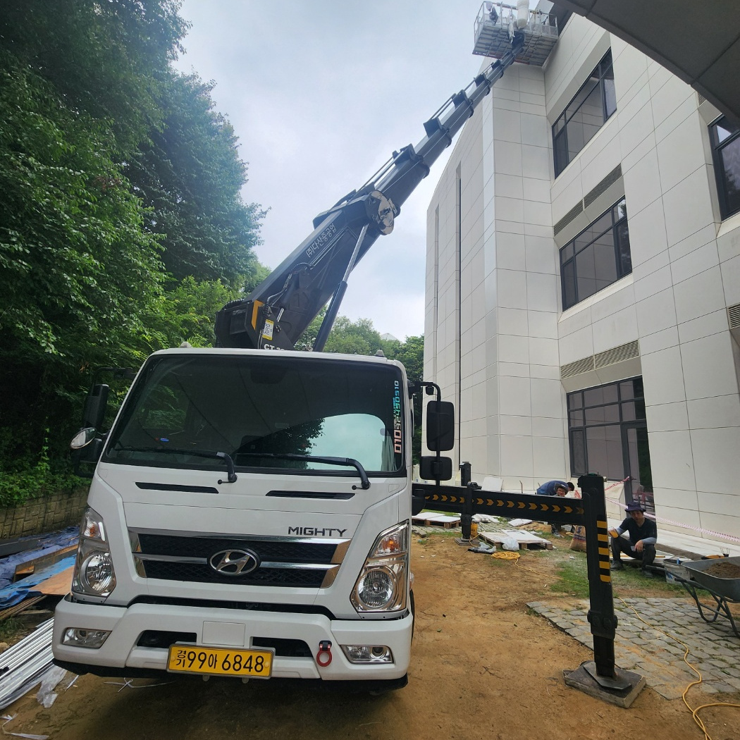CCTV 설치 스카이차 작업사진
