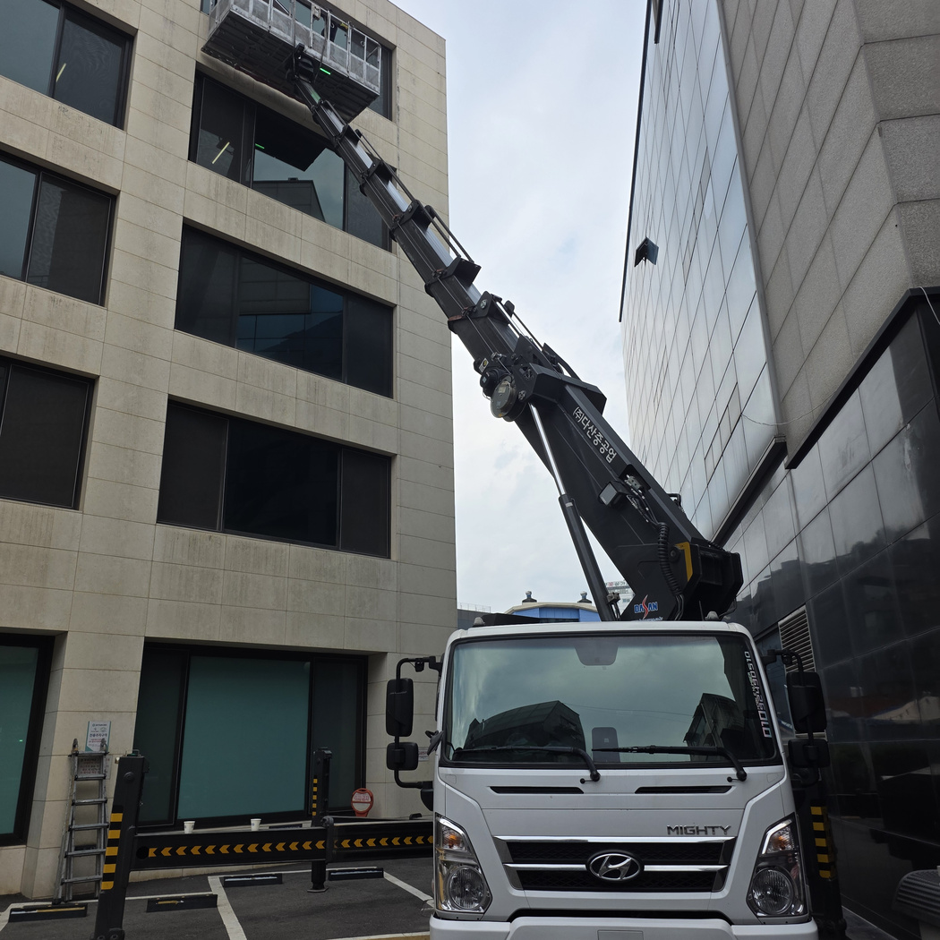 CCTV 설치 스카이차 작업사진